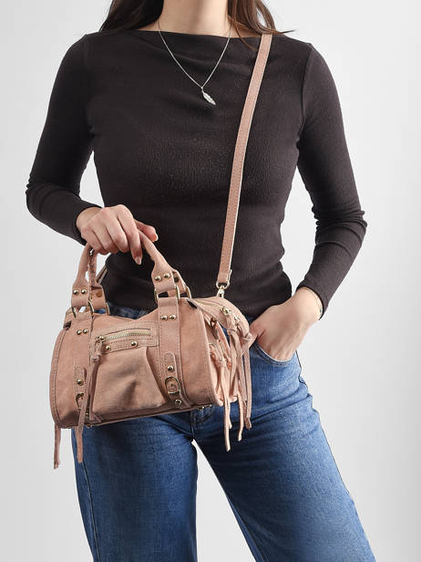 Sac Bandoulière Velvet Cuir Milano Rose velvet VE24093O vue secondaire 1