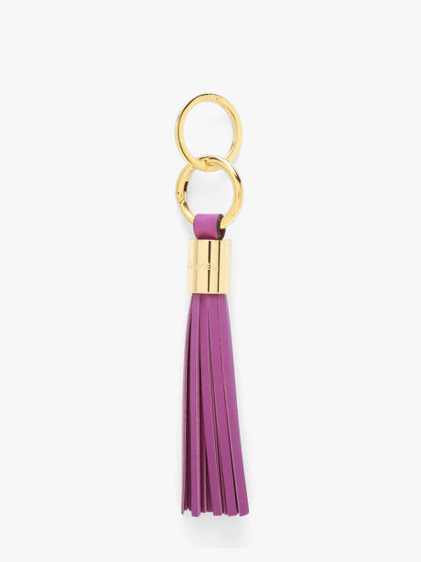Porte-clefs Premier Flirt Cuir Lancel Violet charms A12922