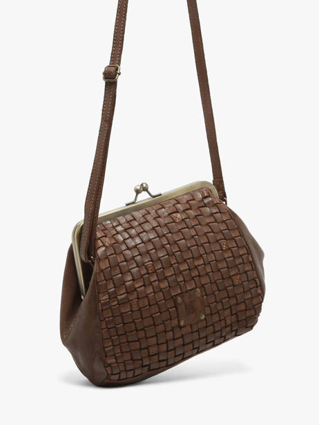 Sac Bandoulière Heritage Cuir Biba Marron heritage KA21 vue secondaire 1