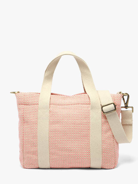 Sac à Main Tressage Coton Hindbag Rose tressage TS vue secondaire 4