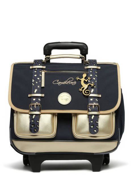 Cartable à Roulettes 2 Compartiments Cameleon Bleu vintage fantasy PBVGCR38 vue secondaire 8
